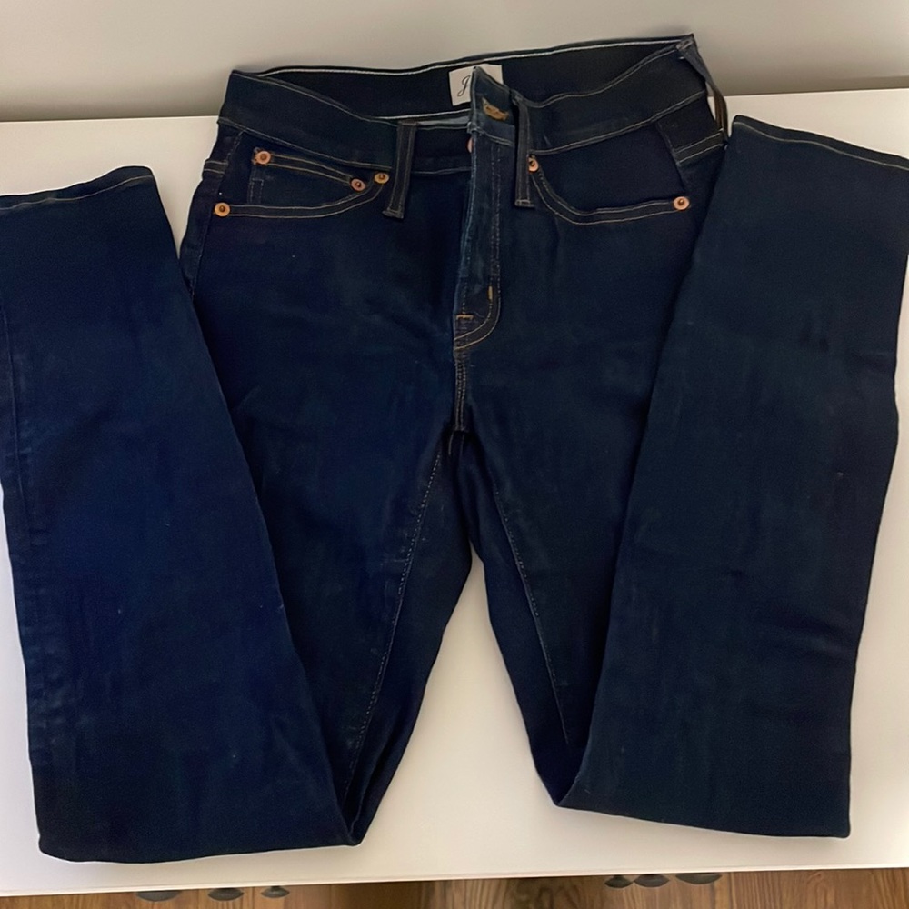 J.Crew Dark Wash 9” Toothpick Jeans